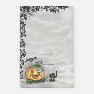 Post-it® Fantôme, Chat, Chat et Citrouille, Bonne Halloween