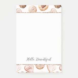 Post-it® Fard scintillant rose crème brun coeurs friandises