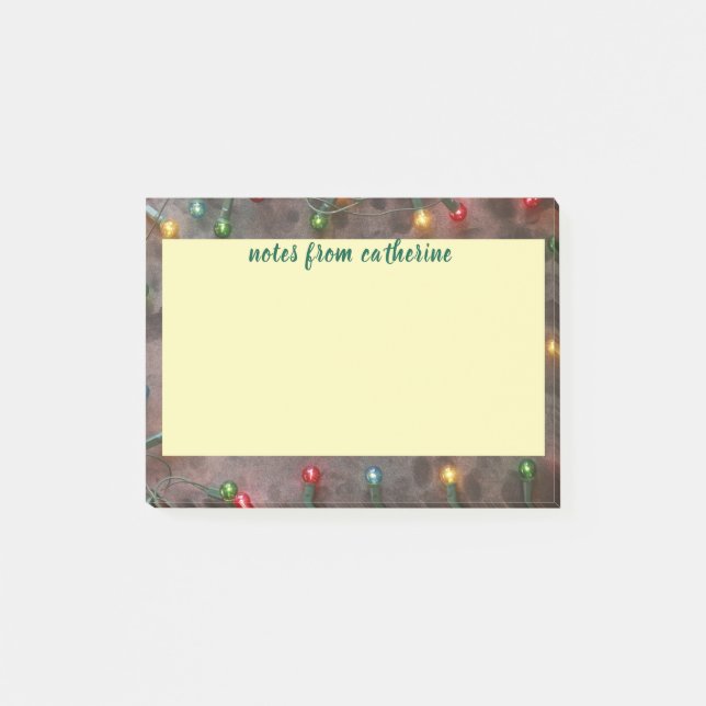 Post-it® Faux de Noël Multicolores Personnalisés (Devant)