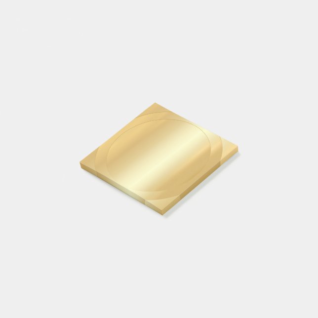 Post-it® Faux Gold Blank Modèle Professional (Incliné)