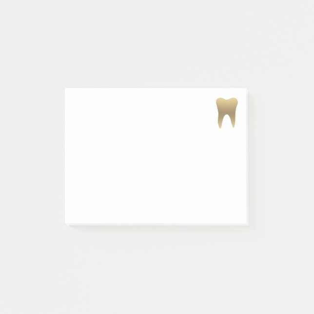 Post-it® Faux Gold Teeth Dental Post-it Notes (Devant)