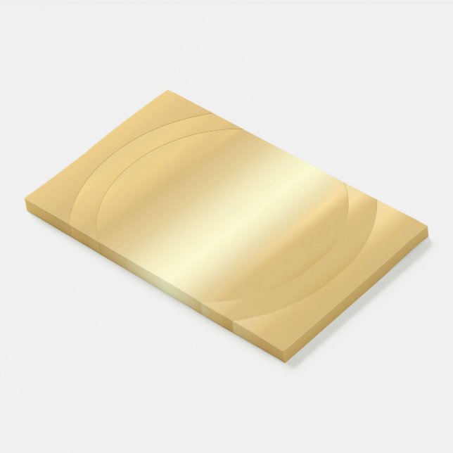 Post-it® Faux Gold tendance Élégant Modèle moderne vierge (Incliné)