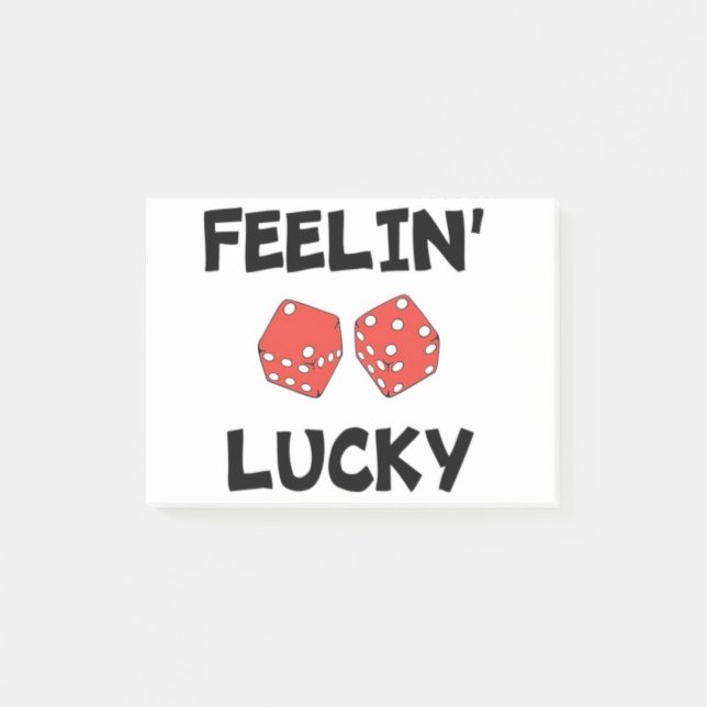 POST-IT® "FEELIN' LUCKY" DICE (Devant)