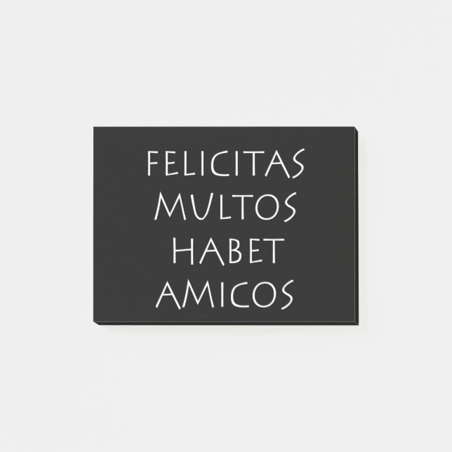 Post-it® Felicitas multos habet amicos (Devant)