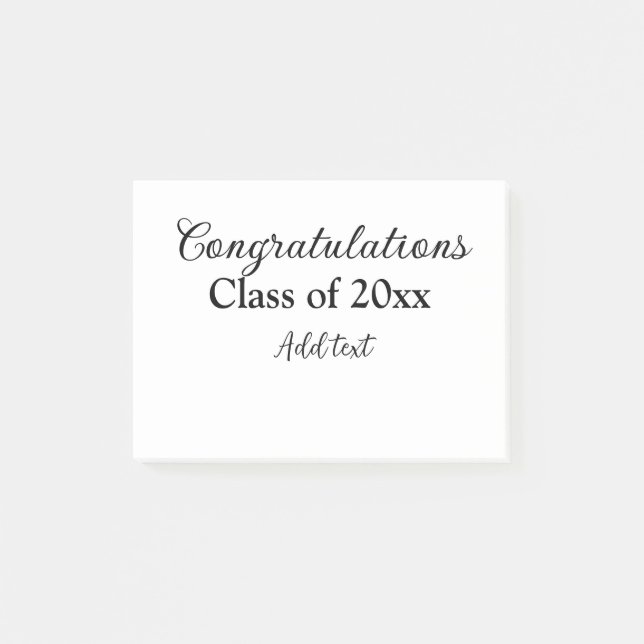 Post-it® Félicitations de graduation simples clas d'ajout m (Devant)