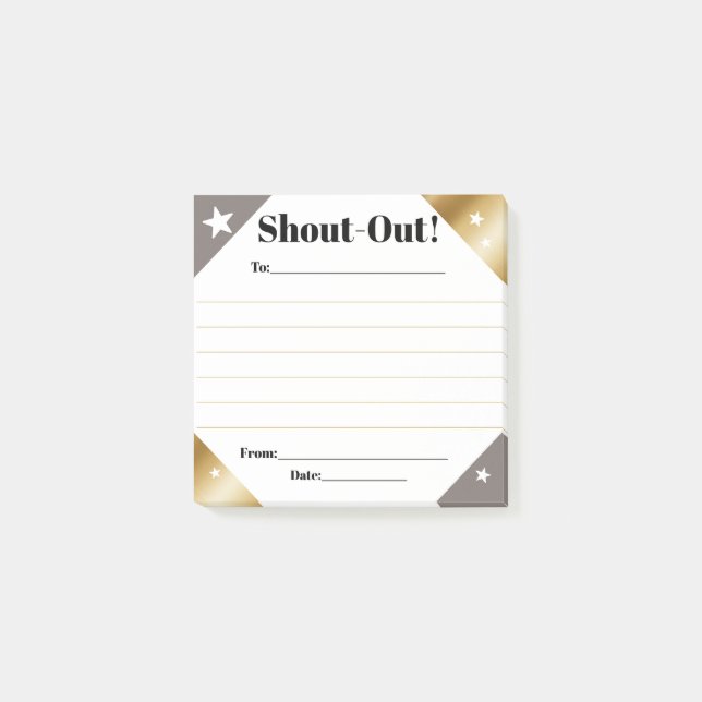 Post-it® Félicitations de reconnaissance employé quotidien  (Devant)