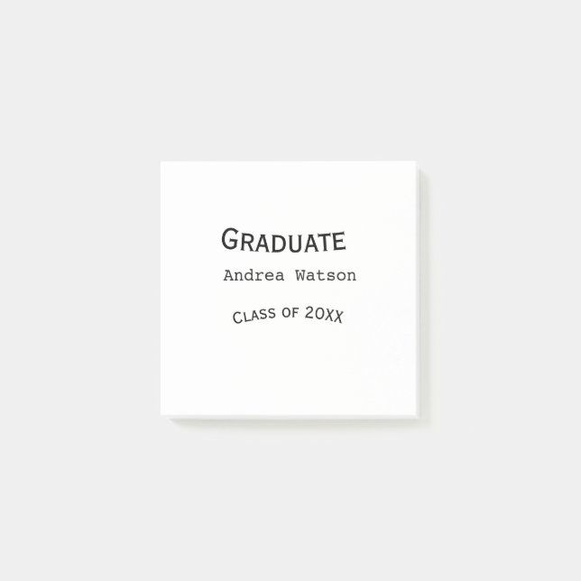 Post-it® Félicitations diplômé nom promotion 20XX type w (Devant)