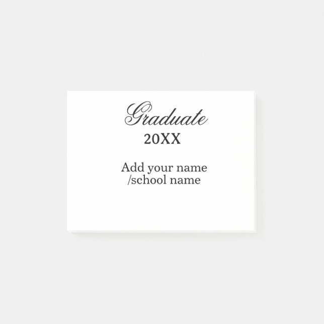 Post-it® Félicitations simples de fin d'études minimal ajou (Devant)
