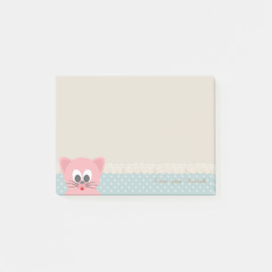Post-it® Féminin Moderne, Points Polka, Chat