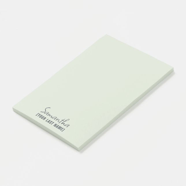 Post-it® Feminine Minimalist Notepad | Dusty Sage (Incliné)