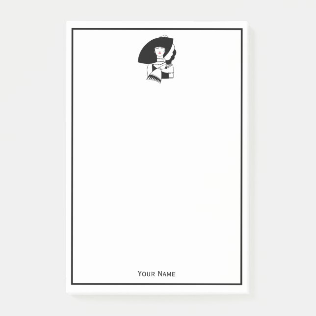 Post-it® Femme Art Déco En Gros Gants Casquettes RL (Devant)