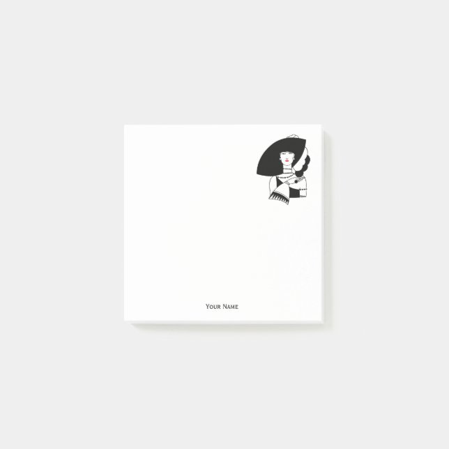 Post-it® Femme Art Déco En Gros Gants Casquettes RL (Devant)