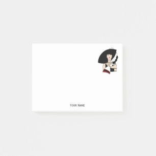 Post-it® Femme Art Déco vintage portant des gants Casquette