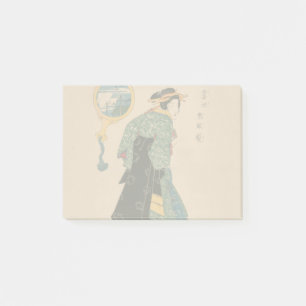 Post-it® Femme de kimono japonais antique Ukiyo-e gravure s