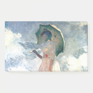 Post-it® Femme Monet avec un parasol face à gauche