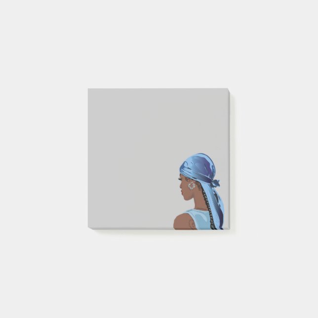 Post-it® Femme noire esthétique avec durag Art (Devant)