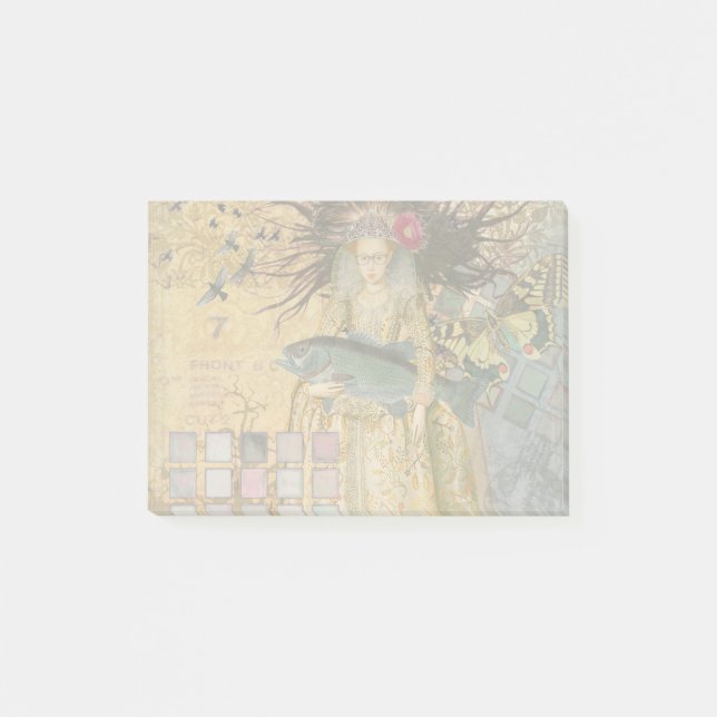 Post-it® Femme Poissons Vintage Gothique Classique (Devant)
