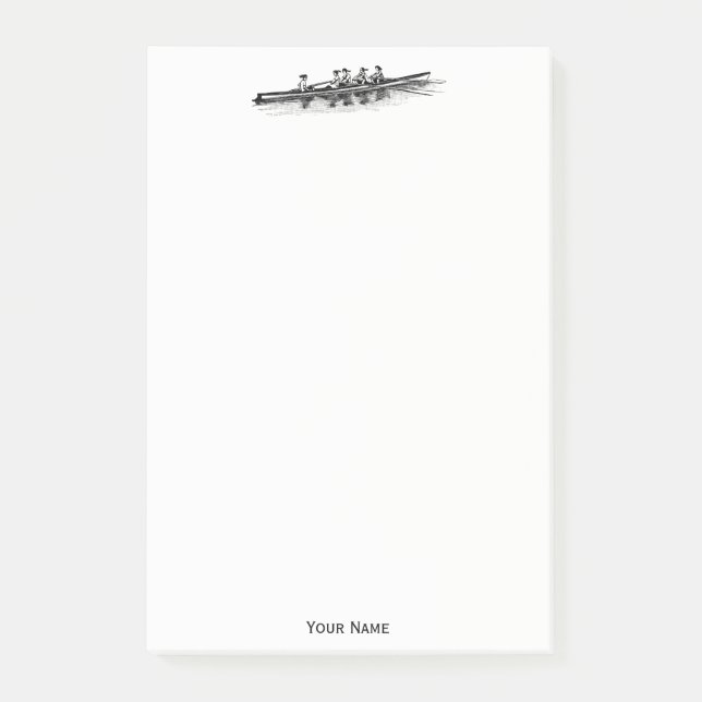 Post-it® Femmes Rowers Équipe de l'eau Sports nautiques Noi (Devant)