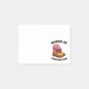 Post-it® Femmes sur les chantiers de construction en bottes