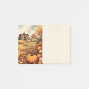 Post-it® Ferme citrouille automne récolte Thanksgiving