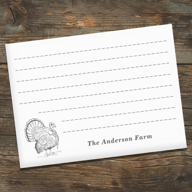 Post-it® Ferme Turquie (Farm Turkey Post-it Notes)