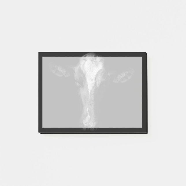 Post-it® Fermes | Tête de vache B&W (Devant)