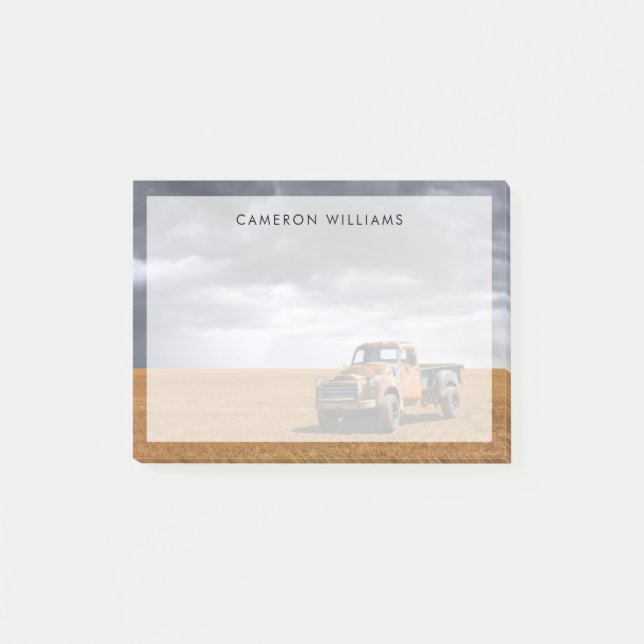 Post-it® Fermes | Vieux camion en campagne (Devant)