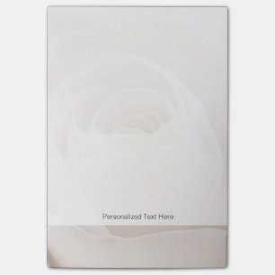 Post-it® Fermez-vous des pétales de rose blancs