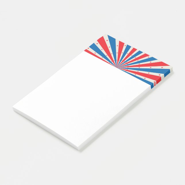 Post-it® Fête de l'Indépendance Stars and Stripes (Incliné)