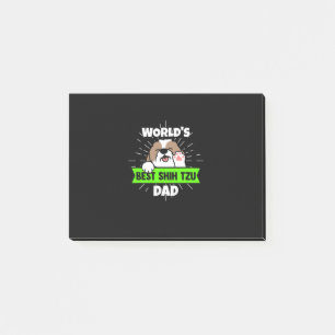 Post-it® Fête des pères   World Best Shih Tzu Chien Papa