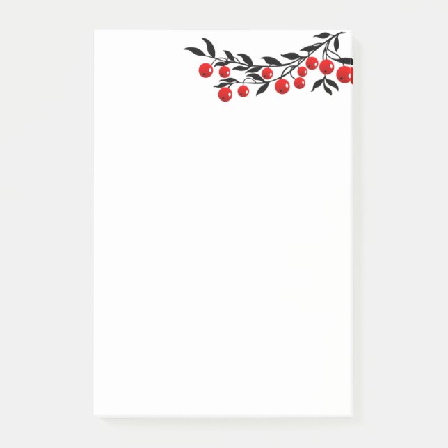 Post-it® Fêtes de fin d'année-billets-baies d'hiver (Devant)