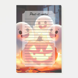 Post-it® Feu Citrouille éffrayant Ghost