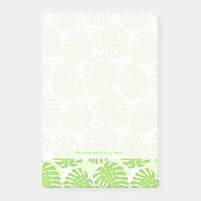 Post-it® Feuille de plante tropicale - motif de Monstera (Devant)