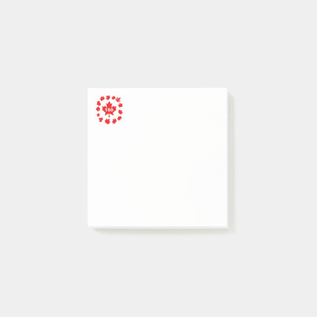 Post-it® Feuille d'érable Canada 150 personnalisable (Devant)