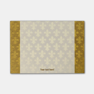 Post-it® Feuille d'or fleur de lis impériale motif