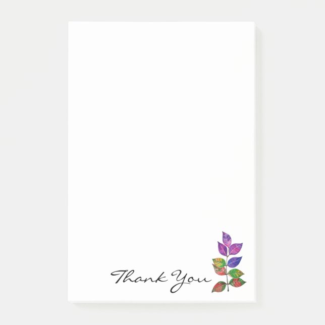 Post-it® Feuilles arc-en-ciel aquarelle (Devant)