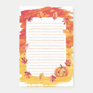 Post-it® Feuilles citrouilles de la lueur et de la chute