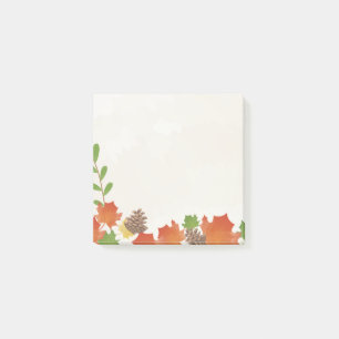 Post-it® Feuilles d'automne avec Acorns Post-It Notes Pad