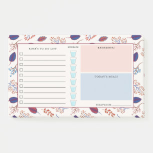 Post-it® Feuilles d'automne - Organisateur quotidien - Nom