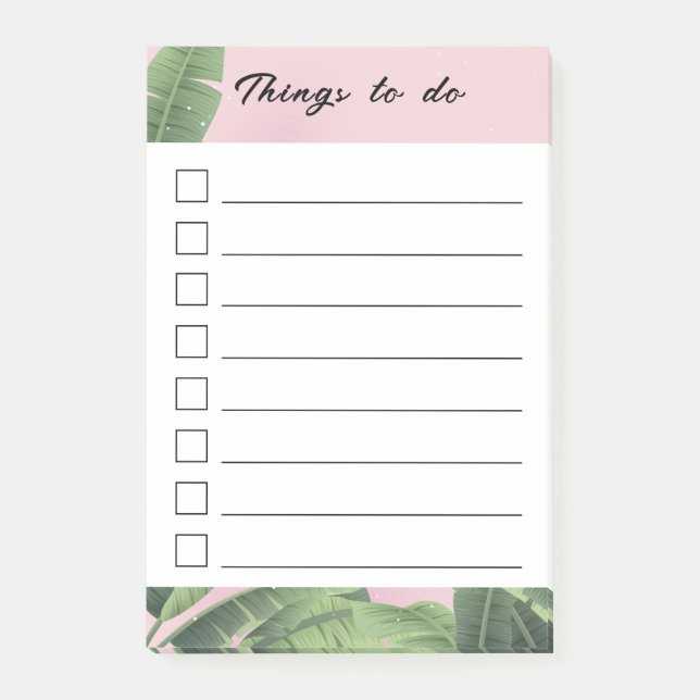 Post-it® Feuilles de bananier personnalisées (Devant)