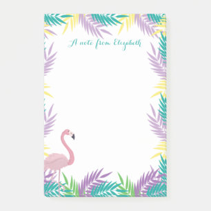 Post-it® Feuilles de palmier flamants roses