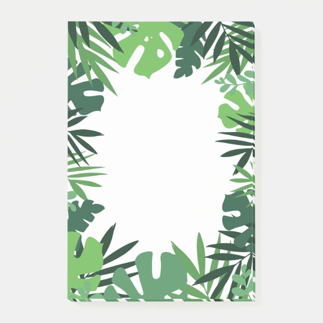 Post-it® Feuilles de palmiers écologiques, design tropical (Devant)