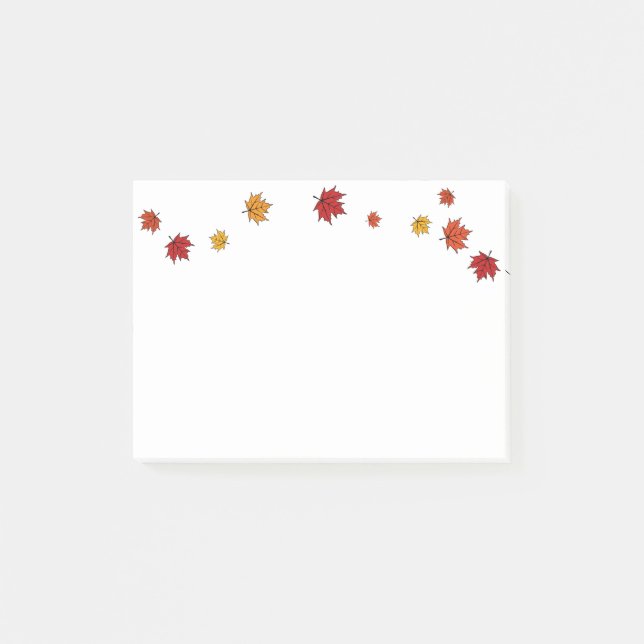 Post-it® Feuilles d'érable d'automne (Devant)