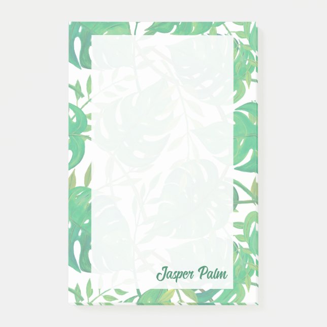 Post-it® Feuilles Tropicales Personnalisées (Devant)