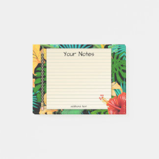 Post-it® Feuilles tropicaux pochette florale Notes