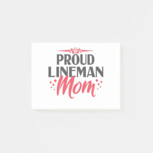 Post-it® Fier Lineman Maman pour Power Pole Electriciens Ca