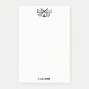 Post-it® Filet de tennis vintage sportif, raquettes croisée