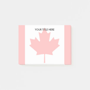 Post-it® Filigrane canadienne de drapeau de feuille d'érabl