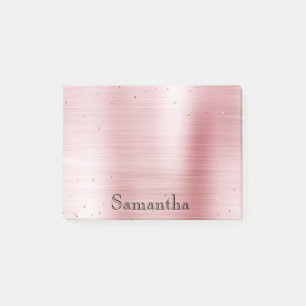 Post-it® Fille Blush Glam Rose Gold Sparkle Confetti