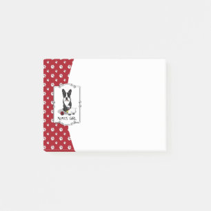 Post-it® Fille de maman #2 Boston Terrier (noir) - Chien mi